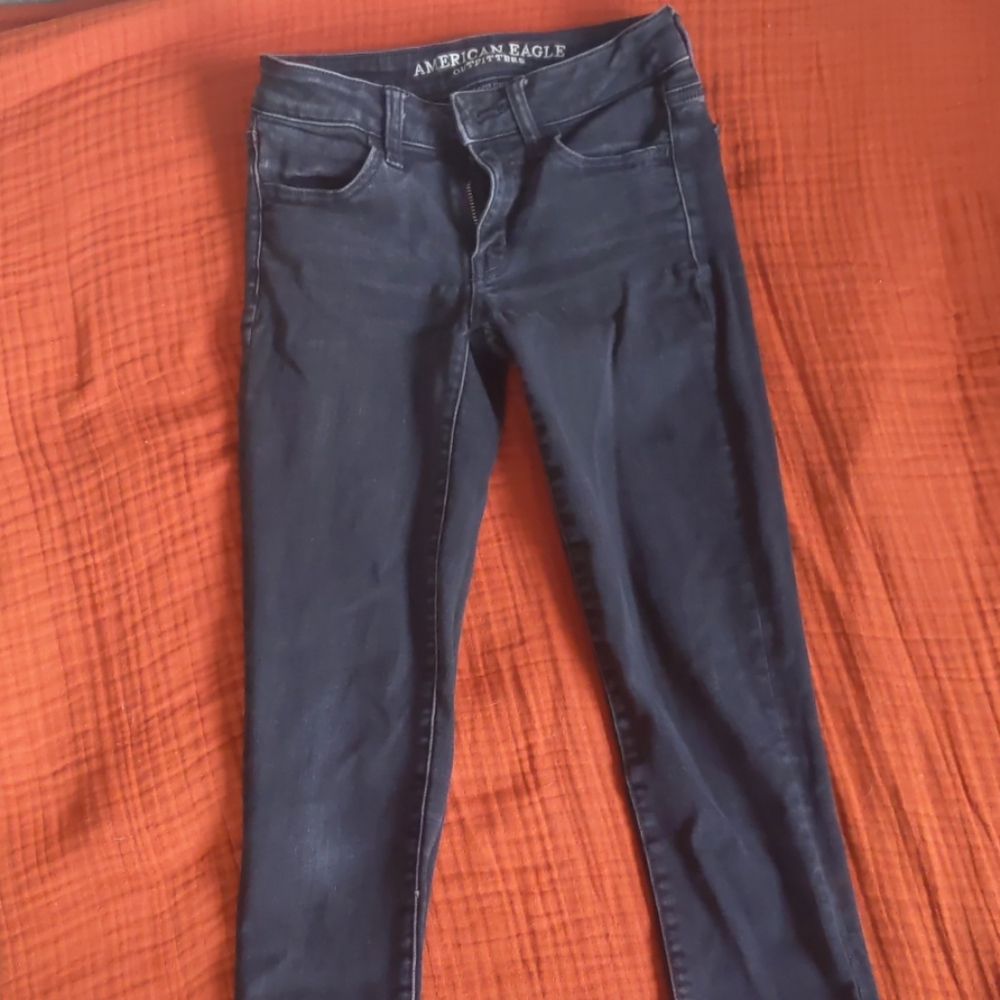 American Eagle black skinny jeans